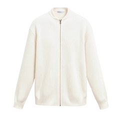 TIMELESS Solid Knitted Crew Neck Cardigan