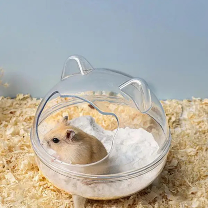 MiniDome™ - Hygienic, tidy and leak-proof sand baths for your hamster