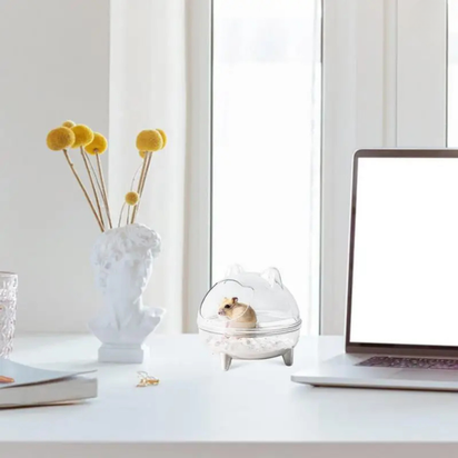 MiniDome™ - Hygienic, tidy and leak-proof sand baths for your hamster